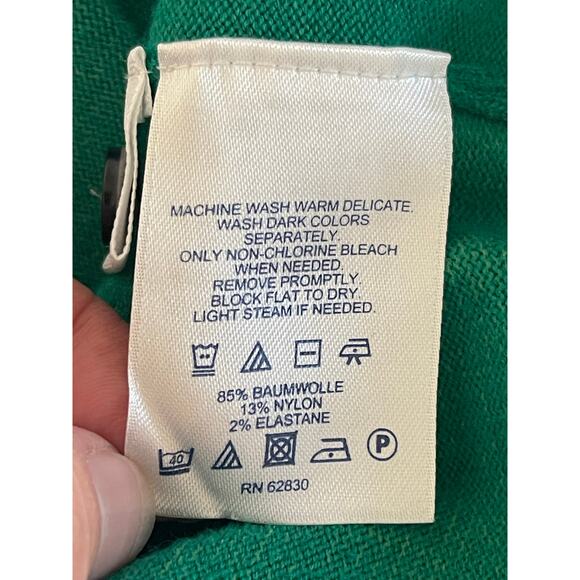 Lands End Green Button Down Cardigan 2X - Picture 6 of 6